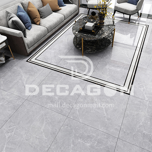 Simple And Modern White Tile Living, White Marble Floor Tiles Living Room